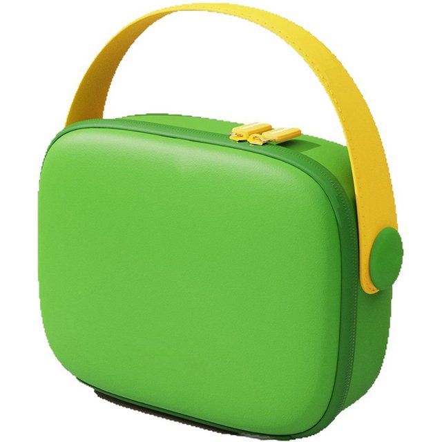1Pc Waterproof PU Handle Cosmetic Bag Travel Portable Storage Bag Large Capacity Toiletry Bag Portable Square Zipper Makeup Case