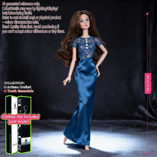 1/6 Scale Collectible Supermodel BJD Doll Posable Articulated Statue Exquisite Makeup DIY Gift No Clothes