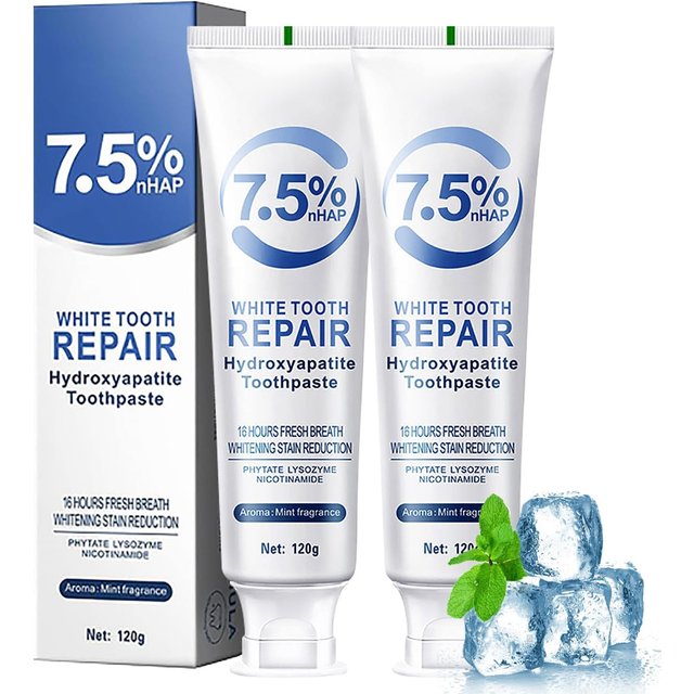 120g Whitening Toothpaste Hydroxyapatite Protect Gum Health Remove Plaque Stains Fresh Bad Breath Deep Clean Brightening Tooth