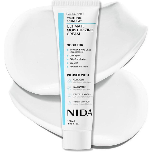 NIDA Ultimate Moisturizing Cream Repair Redness Whitening Essence Anti-Aging Repairing Calming Pore Moisturizer Skin Care