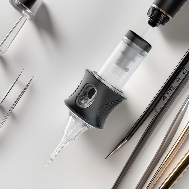8Pcs Tattoo Cartridge Needles Set 0.35mm for Permanent Makeup Eyebrows Lip Tattoo Machine Pen RL RS CM M1 Ink Cartridges