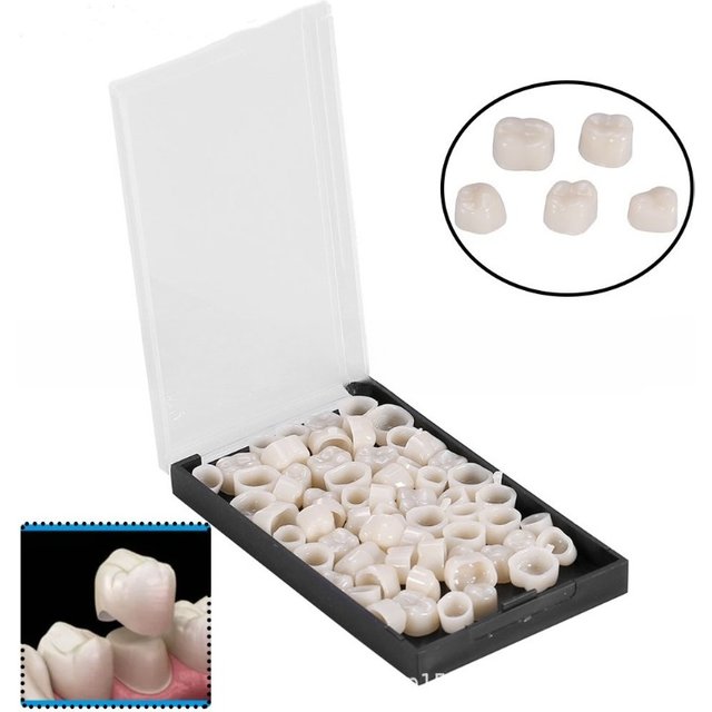 Newest Front Teeth Temporary Crown, Fake Teeth, 60/90Pcs/Box for Oral Care Porcelain Veneers and Dental Patches