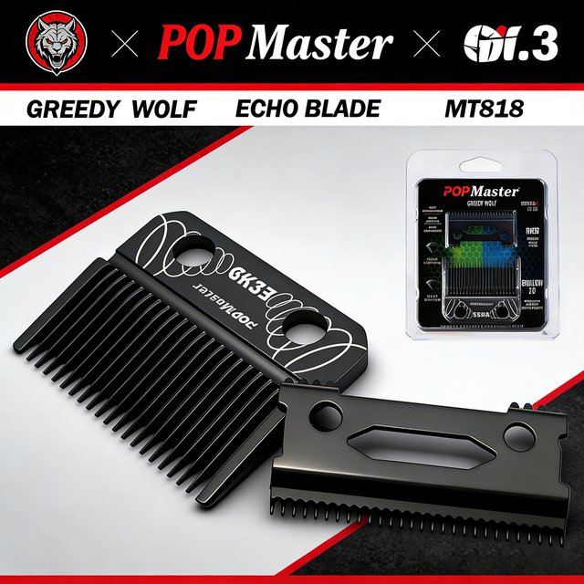 BRDCLIP POPMaster MT818 DLC Coating For BRD106 NG-X1 V001 V003 MRD Replace the Blades of the New Professional Hair Clipper