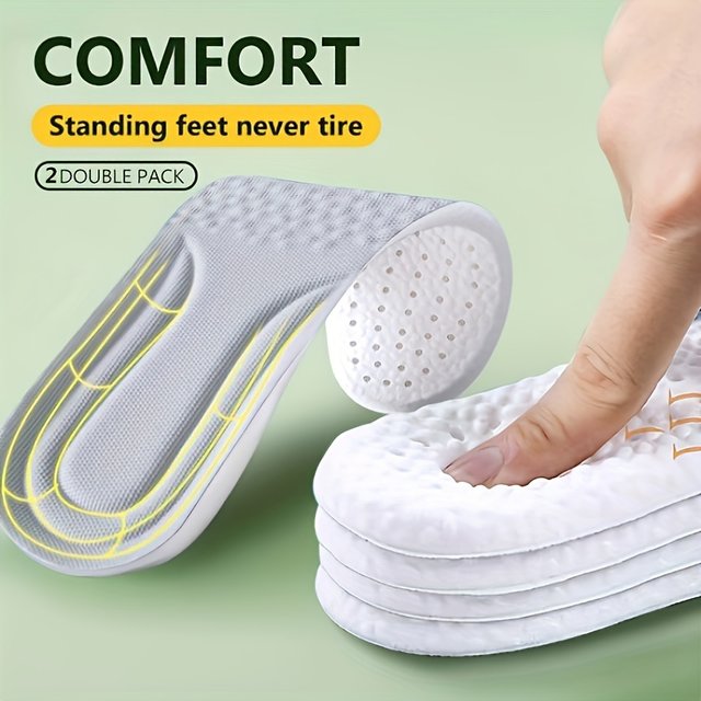 Shock Absorption Comfortable Breathable Deodorant Insoles Breathable, Shock Absorption, Arch Support Inserts For Feet Comfort