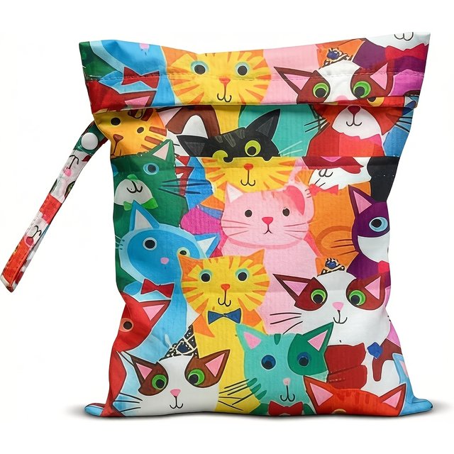 Waterproof Dry Wet Separation Bag Fashion Beach Zipper Bag for Travel Swim Pool Yoga Sportswear Cosmetics Lingerie Storage