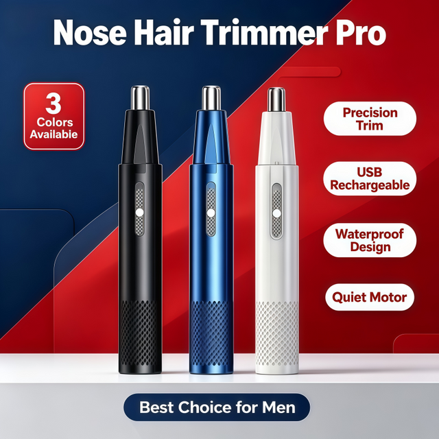 2026 Hot-selling Electric Nose Hair Trimmer Mens Nose And Ear Remover Automatic Washable Hair Clipper USB Rechargeable Shaving