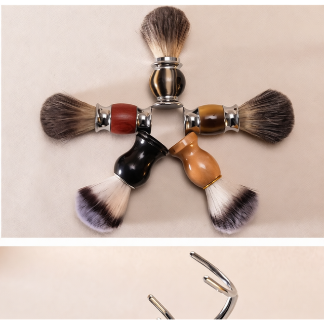Luxury Mens Shaving Set Badger Hair Brush Stainless Bowl Razor Stand Soap Traditional Manual Beard Care Accessories Kit