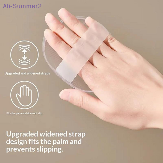 1pc Soft Silicone Powder Puff Sponge For Body Lotion Face Foundation Transparent Powder Puff Applicator Tools