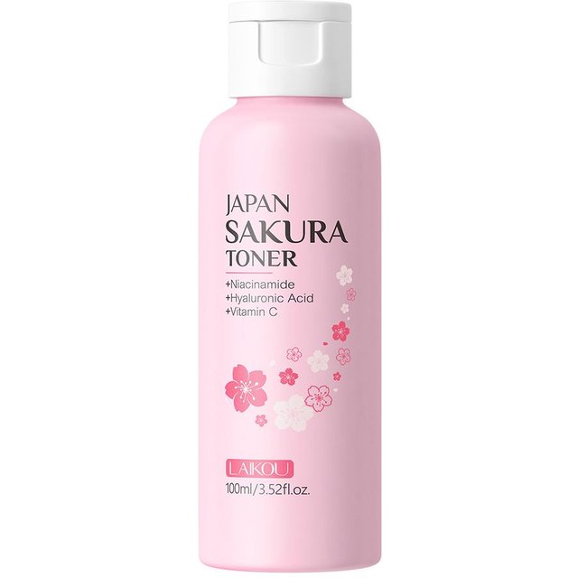 100ML Sakura Face Toner Brightening Hydrating Moisturizing Oil Control Deep Hydration Moisturizer Feels Light Serum Skin Care