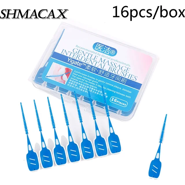 16pcs Interdental Brushes Cleaning Floss Teeth Dental Oral Care Tool