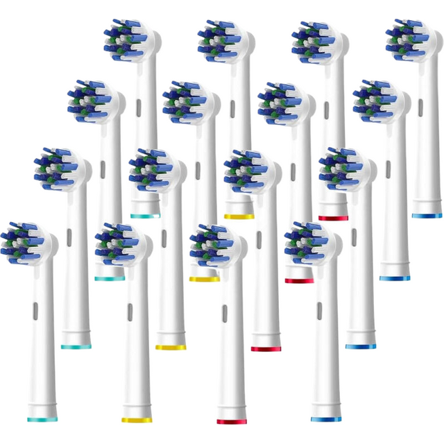 EB50 Brush Heads Cross Action 16 Degree Angle Spare Dental Nozzles for Oral B Electric Toothbrush D12/D16/DB4010/DB4510