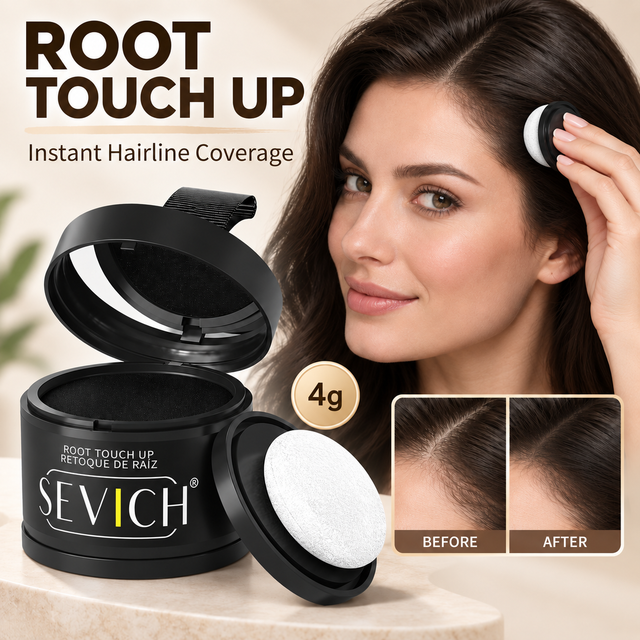 Sevich Hairline Powder 4g Hairline Shadow Powder Makeup Hair Concealer Natural Cover Unisex Hair Loss Product