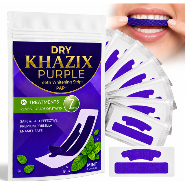 Teeth Whitening Strips for Whiter-Looking Smile, Flexible Tooth Strips Easy to Apply for Daily Cosmetic Care