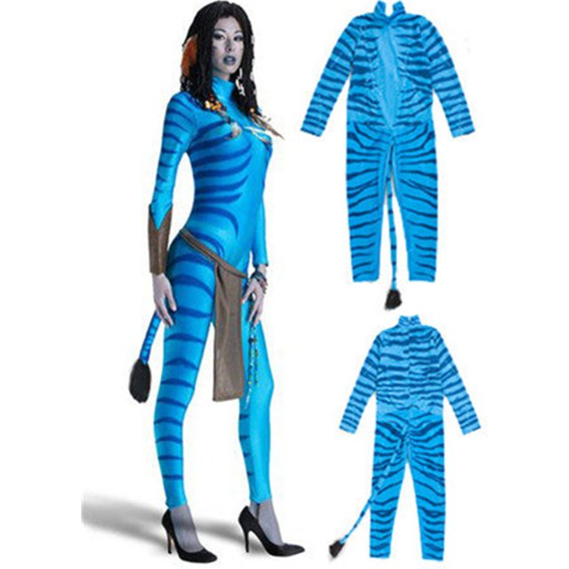 Costume de Cosplay Avatar pour femmes adultes, combinaison Bobysuit Alien la voie de l'eau, vêtements de jeu de rôle, tenue de fête de mascarade d'halloween