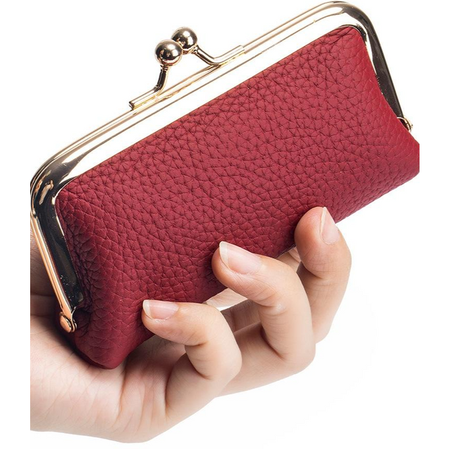 PU Leather Coin Purse Buckle Wallet Women's Headphone Lipstick Storage Bag Girls Money Clip Storage Pouch Shopping Wallet