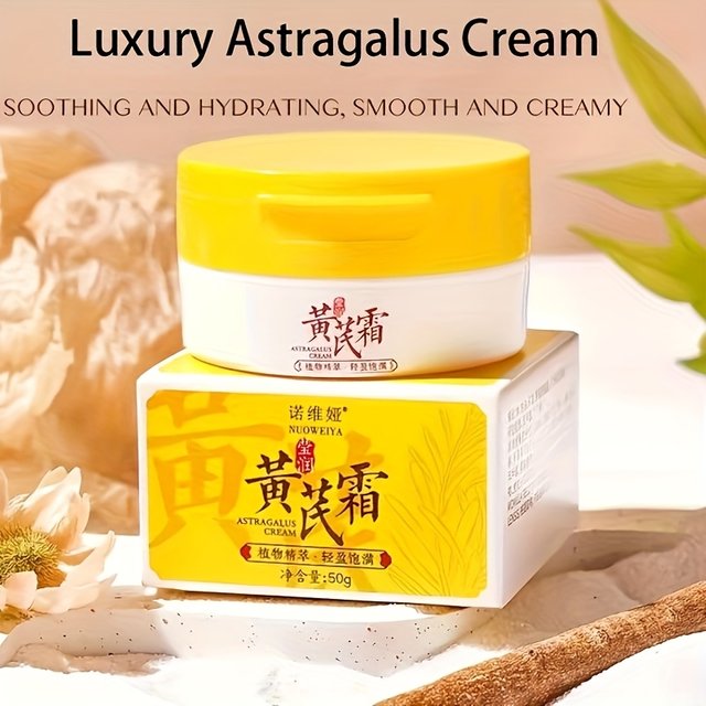 Astragalus Moisturizing Face Cream for Dry Skin, Hydrating Nourishing Cream for Smooth Radiant Skin