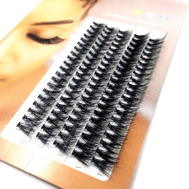 100Pcs Professional Makeup Individual C/D/DD Cluster Eyelashes Grafting False Eyelashes Eyelash Extension Individual Lash Bunch