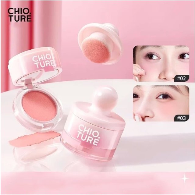 CHIO TURE Blush Makeup Blusher Cream Highlighter Contour Cute Long Lasting Vegan Makeup Korean