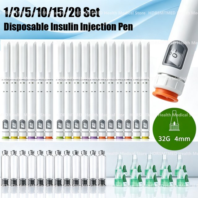 1/3/5/10/15/20Set Disposable Facial Care Adjustable-dose Beauty Injection Pen Sterile Wrinkle Remover Pens Magic Pen Tattoo Pen