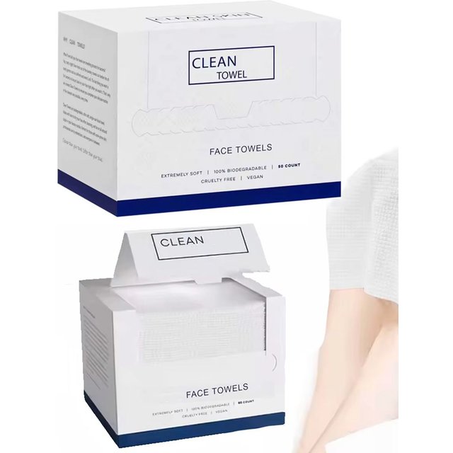 50Pcs/Box Disposable Face Towel Wash Towel Makeup Remover Dry Wipes Thick Soft Travel Pack