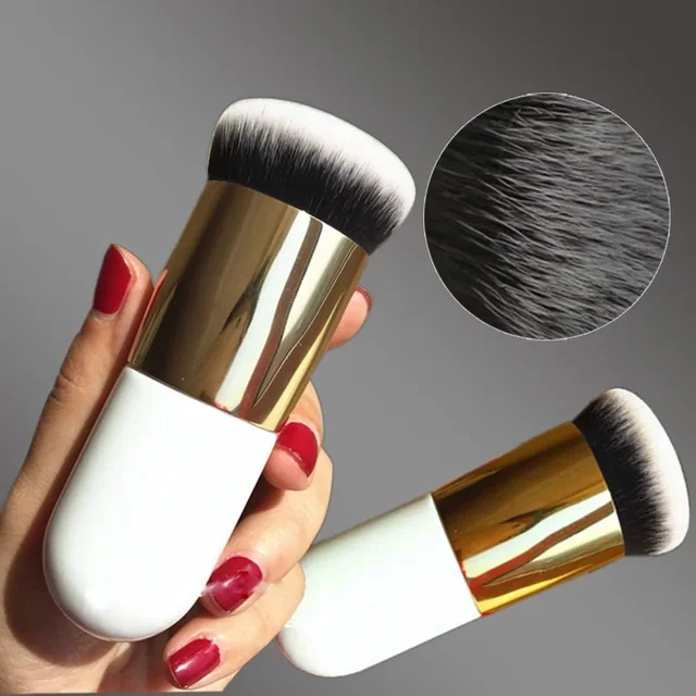 New Chubby Pier Foundation Brush Flat Cream Makeup es Professional Cosmetic Make-up