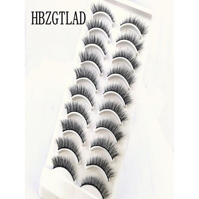 New 41 Styles 10 Pairs Natural Long 3D Mink False Eyelashes Fake Lashes Makeup Kit Mink Lashes Extension Lashes Short Eyelashes