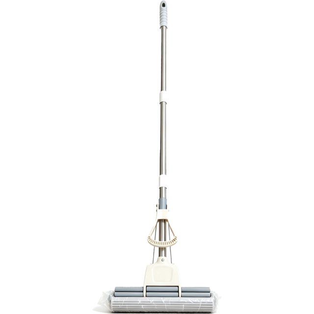 Roller Mop Self Draining Water Free Hand Washing Squeeze Cotton Head Replace Home Tiles Wood Household Cleaning Wringer Tools