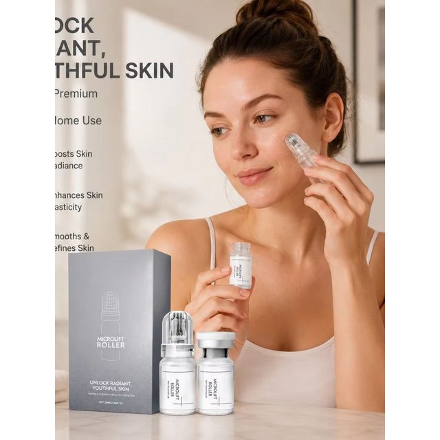0.25MM Radiant Flawless Skin Micro Infusion Serum Kit Deeper Absorption Collagen Boost Brightening At Home Skincare