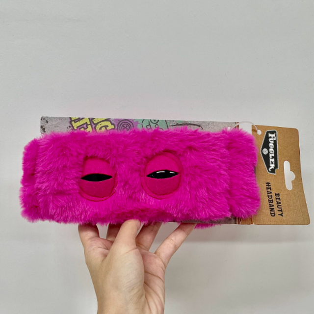 Fuggler Fuzzy Monster Hair Brush Paddle Fluffy Beauty Headband Plush Sleep Eye Mask Daily Hair Care Relax Sleep