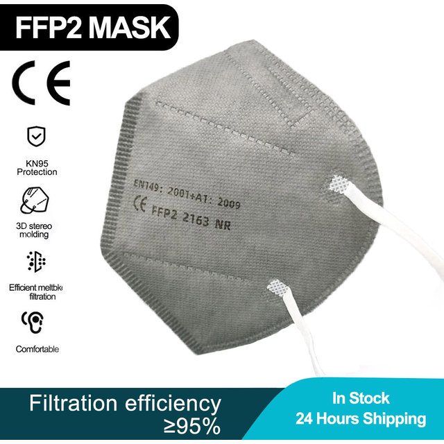 10-100pcs 5layer Kids KN95 Mask Child Disposable Dust Mask Full Face Masks Non-woven Fabric Facemask Virus Mouths Fpp2 Covers
