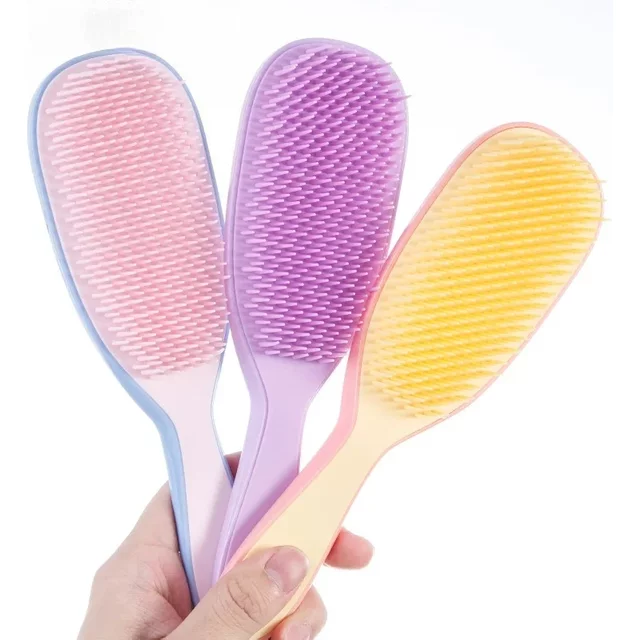 1pcs Detangling Comb Anti-static Soft Scalp Massage Hairbrush Not Knotted Anti-frizz Detachable Comb Hair Styling Tool Salon