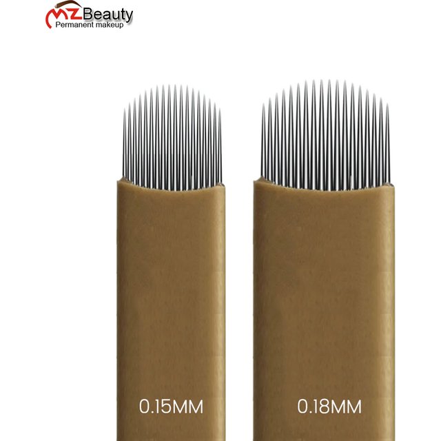 Microshading Microblanding Needle 18U Lamina Tebori Flex Blade Sharpest Semi-Permanent Makeup Micro Eyebrow Manual Pen Supplies