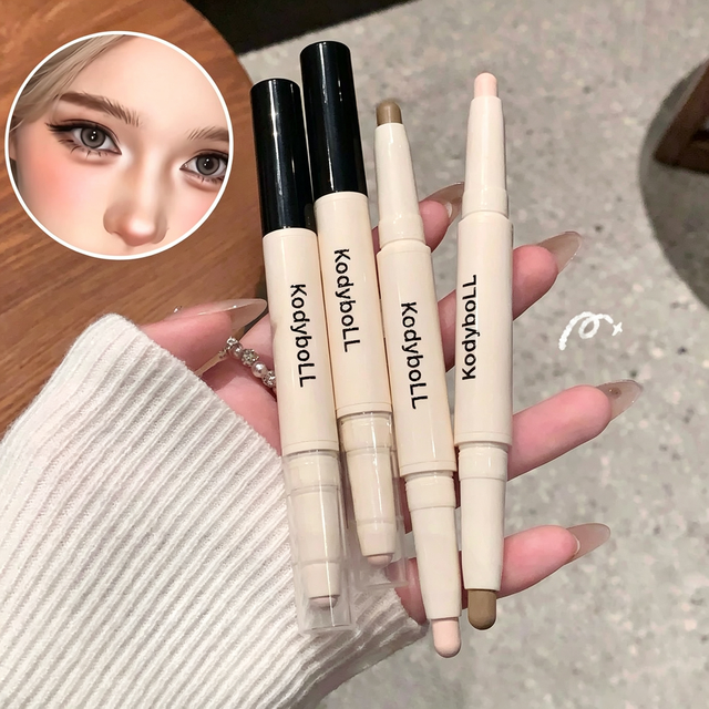 KodyboLL Double‑ended Contour Stick, 3D Soft Shading, Cream Texture, Non‑caking Face Shaper Makeup Cosmetic