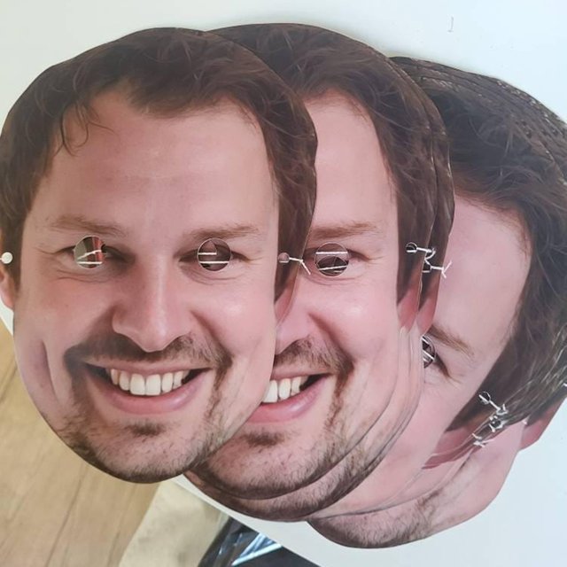 Masque de Cosplay facial personnalisé, bricolage, stand Photo, masque d'habillage, équipe de mariée, masque d'habillage polyvalent