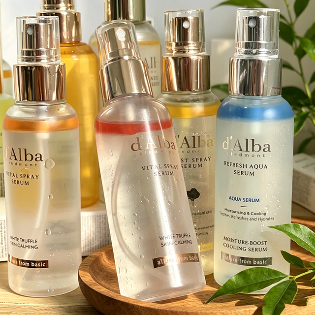 Fashion D‘alba White Truffle Essence Spray Hydrates Moisturizes Relieves Dryness Soothes and Sensitivity Firms Brighten Skincare