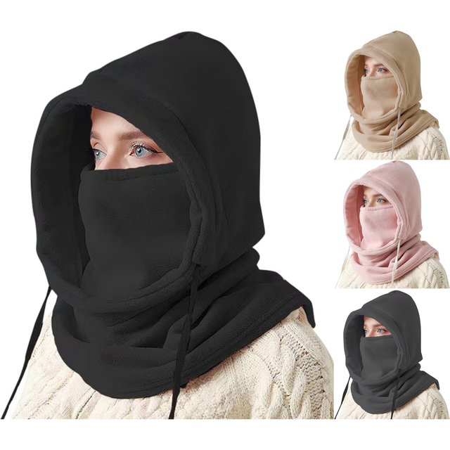 1Pc Winter Thermal Fleece Hat Outdoor Windproof Cold Warm Skiing Sports Men Women Neck Warmer Cycling Face Mask Masked Caps