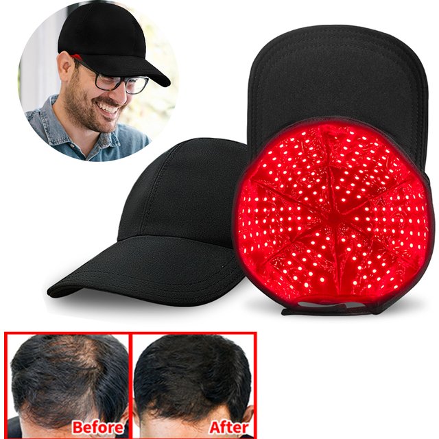 Red Light Therapy Cap Hat for Hair Care Home Use 180LEDs Near Infrared 660nm 850nm 940nm Treatment Helmet for Hair Growth