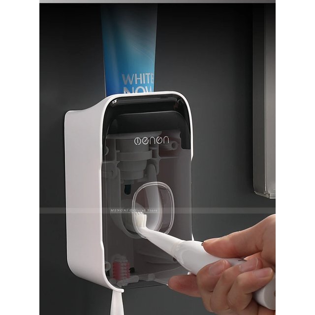 Automatic Toothpaste Dispenser Squeezer With Toothbrush Holder Wall Mounted Bathroom Accessories Sets