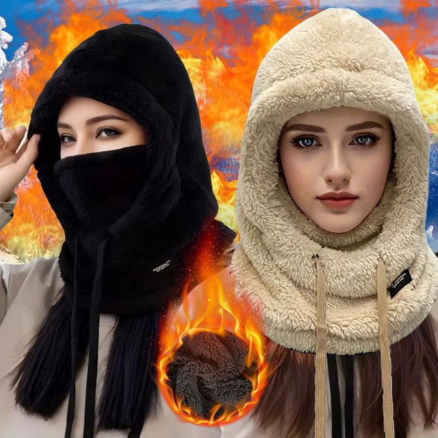 Extra Thick Winter Balaclava, Thermal Windproof Face Mask Hood for Skiing Motorcycle Outdoor Sports, Unisex Cold Weather