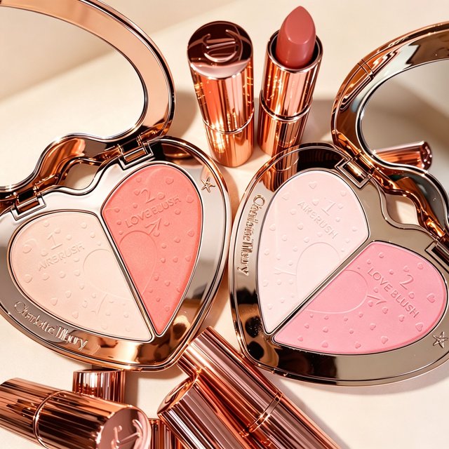 Luxury CT Pillow Talk Love Effect Lipstick & Beauty Soulmates Palette Beautyifying Cushion Foundation Love Series Beauty Makeup