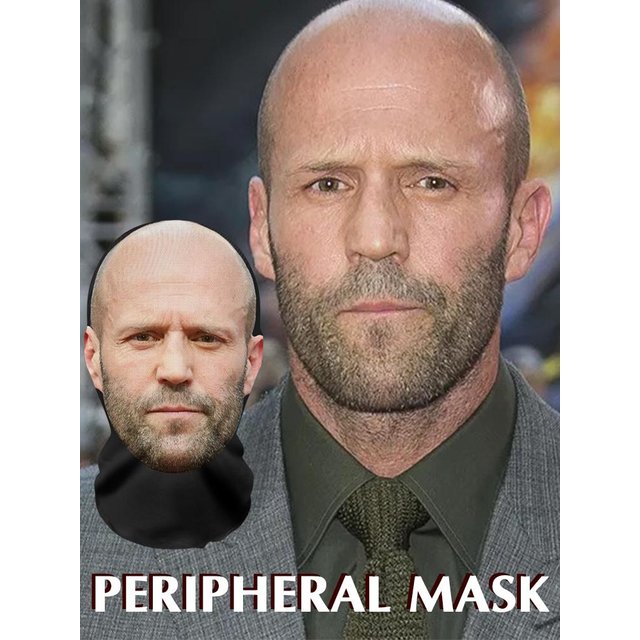 3DPattern Mesh Face Mask Head Cover Party Cosplay Props Funny Face Printed Head Scarf Famous Person Ice Silk Sunscreen Head Mask
