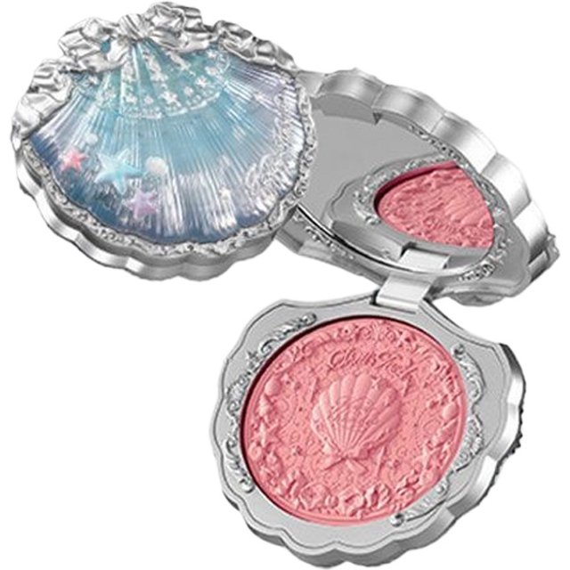 Maquillage Flowerkaren Shell Pearl Collection Fard en satin de soie Léger Blush hautement pigmenté Poudre Blush pour le visage longue durée