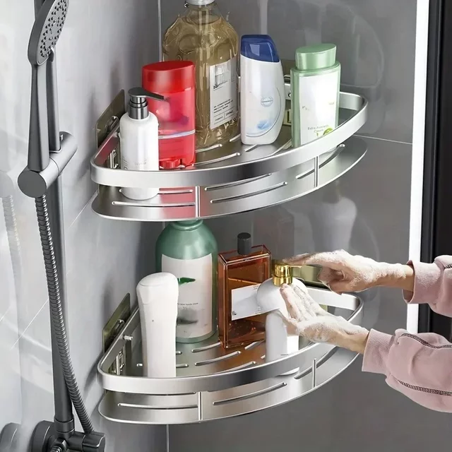 Shelf for Storage Bathroom Shelves Aluminium Shampoo Holder Shower Shelf Shower Shelf Bathroom Accessories No-drill Shelves