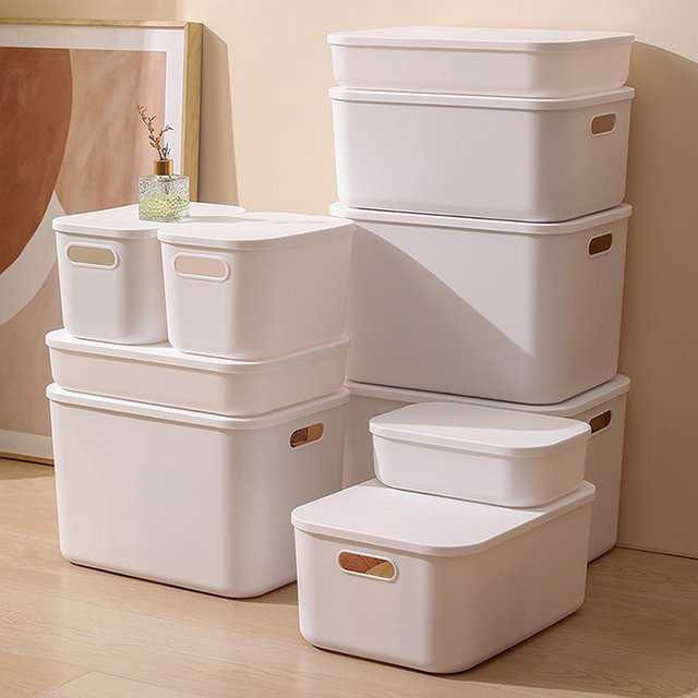 Household Miscellaneous Storage Box,Desktop Cosmetic Organizer,Multi-functional Storage Basket, Wardrobe and Clothes Storage Box