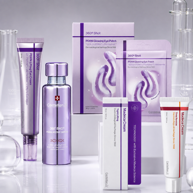Korean Madeca Cream 360° Shot PDRN Active Serum PDRN Lifting Eye Cream PDRN Luminescent Eye Patch Skincare
