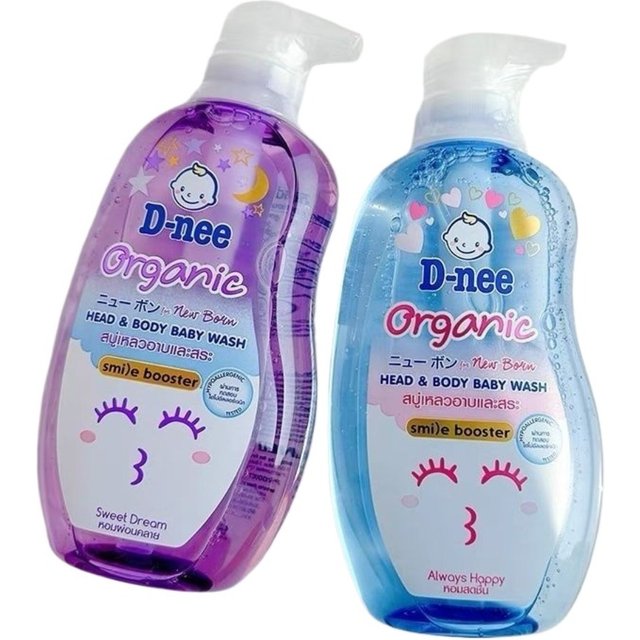 Thailand Dini D-nee Baby 2 in 1 Shampoo Body Wash | Gentle Plant-Based Tear-Free Formula for Kids Mild Moisturizing Cleansing