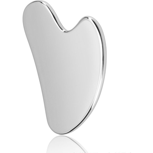 1Pcs Stainless Steel Gua Sha Scraper Massager For Face Neck Body Guasha Massage Tool Facial Skin Care Guasha Board Face Massager