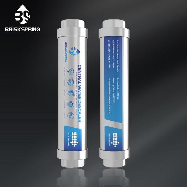 Briskspring – système d'adoucisseur d'eau pour toute la maison, inhibiteur de calcaire, eau dure, détartrant Anti-calcaire, après-shampooing sans sel