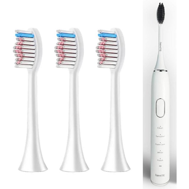 Replacement Toothbrush Heads for iWhite Sonic Electric Toothbrush IWT004 Accessories Adult Bristles Nozzles