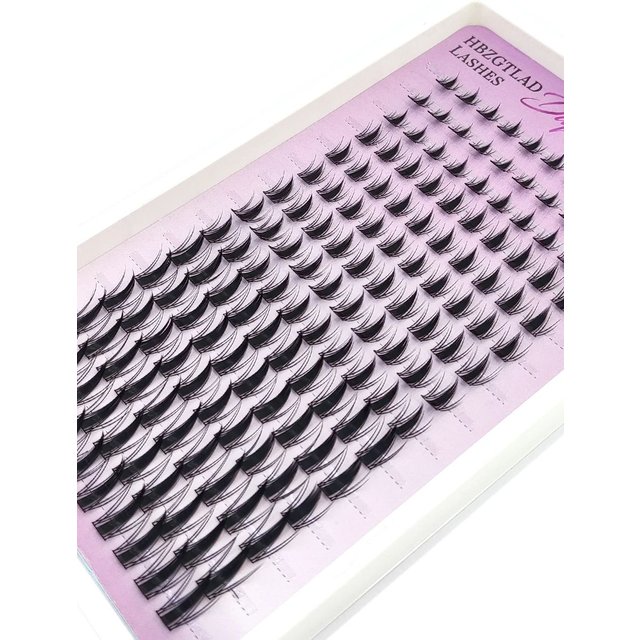 HBZGTLAD 15 Row Fairy Eyelash Cluster Manga Eyelash Cluster Transparent Spike Anime Eyelash Extension Makeup Tool Personal Manga
